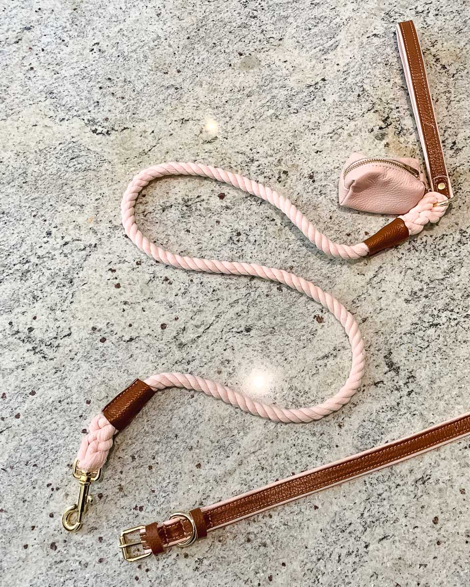 Leather and rope lead Willow Walks