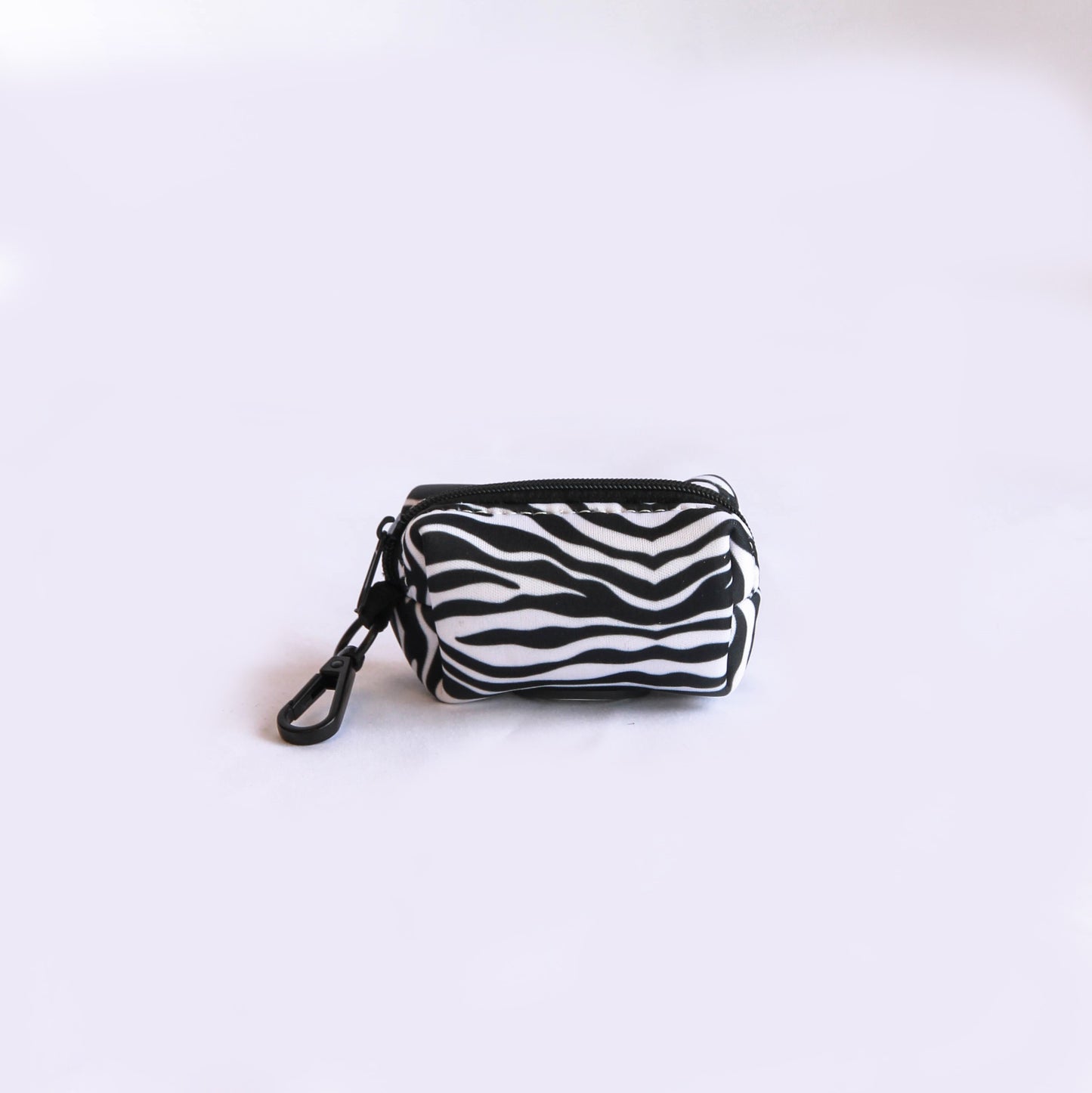 Willow Walks fabric poo bag in zebra